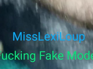 MissLexiLoup trans female tight Rectums ass fucking getting a great fuck with fake model A1