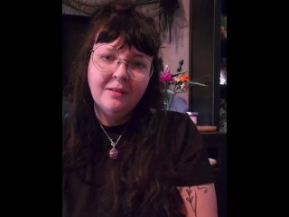 Raven Moan, Sexy BBW Goth Nerd Wants you to Cum on her Big Tits (Full Video)