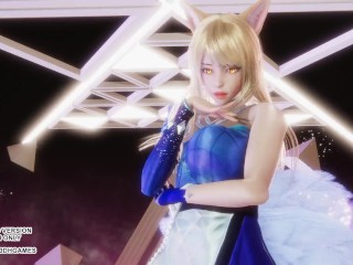 [MMD] HELLOVENUS - Mysterious Ahri Sexy Kpop Dance League of Legends Uncensored Hentai 4K 60FPS