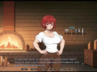 TOMBOY Love in Hot Forge [ Hentai Game ] Ep.1 she is masturbating while thinking of you !