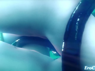 Tifa and Aerith vs 12 slimy rods