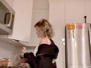 Mean Step Sis Makes Fun of You while Making a Snack POV HUMILIATION DENIAL LOSER PORN FEMDOM BRAT