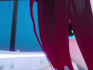POV Horny Catgirl Drags You Into Pool To Have Hardcore Sex | Patreon Fansly Preview | VR ERP