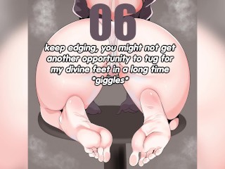 2B locks your dick in chastity to make sure you stay pussyfree (femdom, edging, feet)