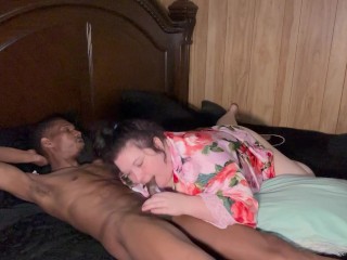 Soul snatched niggra had out body experience while she sucking that dick