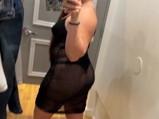 Trying on TRANSPARENT Clothes in DRESSING ROOM