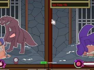 Monster black market - Two cute bunny girls fucked by werewolves