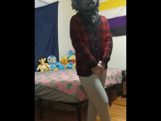 Slow & silly fursuit striptease