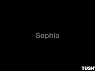 TUSHYRAW Anal Loving Sophia Takes It In Her Tight Ass