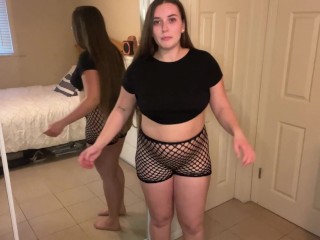 TRANSPARENT Shorts Try On