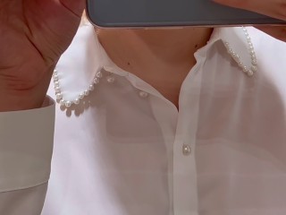 Sexy See Through Try on Haul Hard nipples