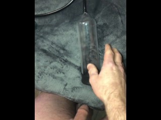 Porn Blooper - Watch What Happens When My Penis Pump Sucks In My Right Nut