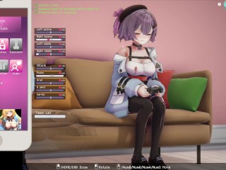 Hypnotic Idol [v1.012] [Azucat] girl plays a video game with a vibrator under her clothes