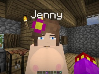 Minecraft Jenny Mod! Boob job from a big titty girl Jenny!