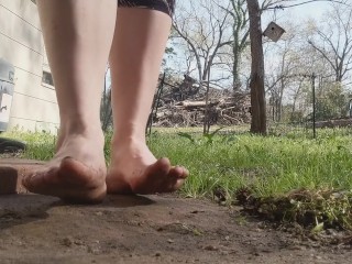 Muddy Dirty Feet