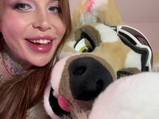 T4T Furries- MTF babe tops FTM furry with girldick (Gracie Jane x Austin Spears)