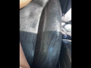 My girl sprayed my back seat