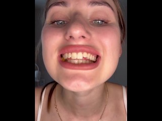 Sweetie swallows gummy bears