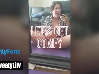 Extreme Squirt on Mirror - Using myself as live porn to SOAK the walls