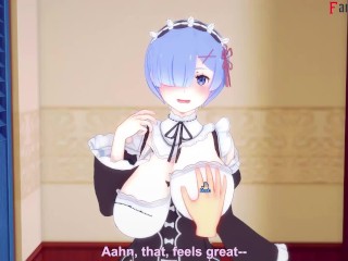 Rem boobjob FREE POV | Re: Zero | Watch the full version on Patreon: Fantasyking3