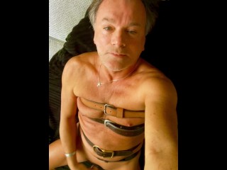 BDSM Slave Christophe Bound Masturbating Slut