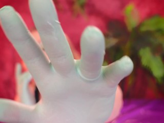 Gloves Fetish: ASMR video of Hot MILF