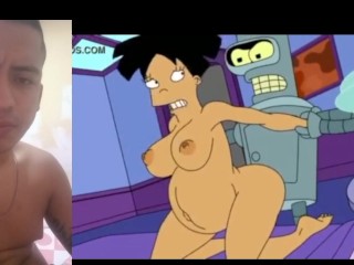 Bender cachondo llenaa de leche a amy hentai sin censura