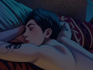 Emo Lesbian Fucks BBC for free rent (Trailer)