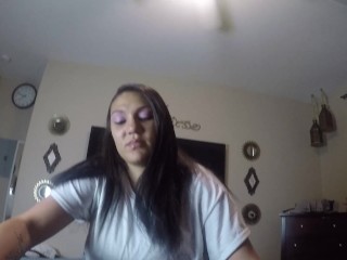 Mexican Hottie takes a load sucking my cock