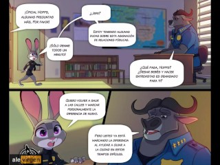 La Pequeña Coneja Judy Folla Con Su Jefe Para Conservar Su Trabajo - Zootopia