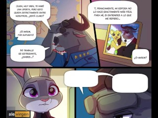 La Pequeña Coneja Judy Folla Con Su Jefe Para Conservar Su Trabajo - Zootopia