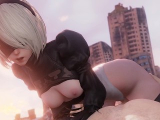 Sweet 2B having sex with you . Nier Automata