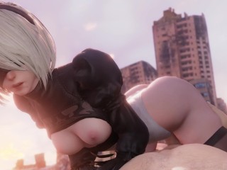 Sweet 2B having sex with you . Nier Automata