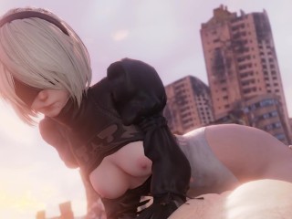 Sweet 2B having sex with you . Nier Automata