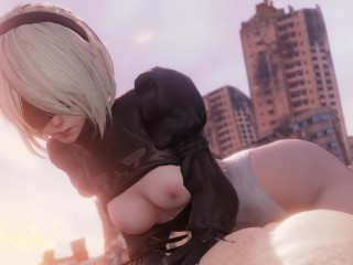 Sweet 2B having sex with you . Nier Automata