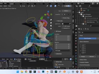 Behind the scenes How to make rule 34 renders in Blender 3d featuting Ben 10 Gwen and Hellen Wheels