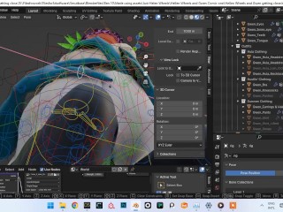Behind the scenes How to make rule 34 renders in Blender 3d featuting Ben 10 Gwen and Hellen Wheels