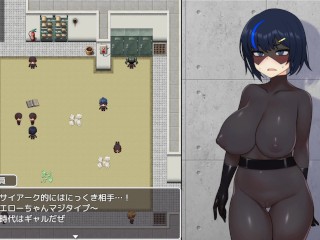 【戦隊戦姫バスターブルー-悪の組織への潜入-(体験版)実況】地味爆乳変身ヒロインJ〇が団員におっぱい揉まれたりご奉仕フェラすることになり・・(RPG同人エロゲー)