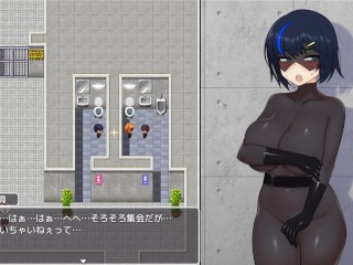 【戦隊戦姫バスターブルー-悪の組織への潜入-(体験版)実況】地味爆乳変身ヒロインJ〇が団員におっぱい揉まれたりご奉仕フェラすることになり・・(RPG同人エロゲー)