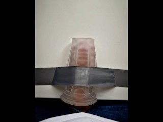 Solo fucking and cumming on my kitchen counter (good duct tape commercial lol)