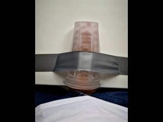 Solo fucking and cumming on my kitchen counter (good duct tape commercial lol)