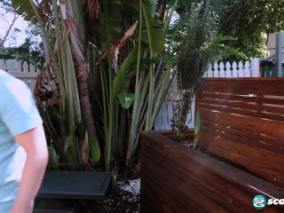 Enthusiastic Asian Emerald Loves Shows Off Her Flat Chest and Thick Ass