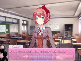 Doki Doki Literature Club! pt. 2 - My first poem! Sayori's buttons malfunction xo