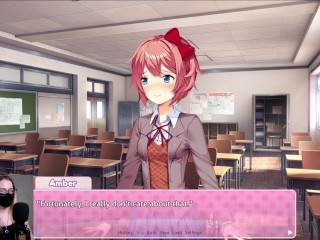 Doki Doki Literature Club! pt. 2 - My first poem! Sayori's buttons malfunction xo