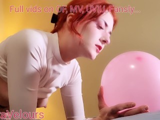 Pleasing myself with a balloon