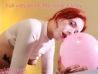 Pleasing myself with a balloon