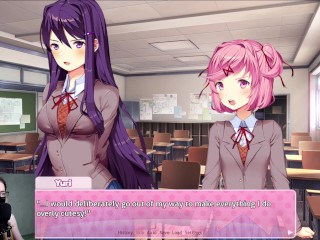 Doki Doki Literature Club! pt. 6 - Yuri and Natsuki are fighting over me!