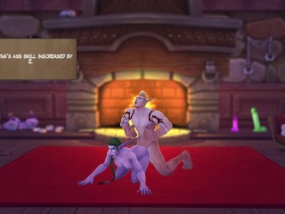 Lust for adventure. SEX SCENES in Brothel. Training Room