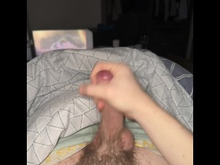 Micro penis gets hard and cums