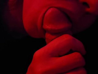 blowjob from god. close up. sensual